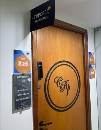 Entrada da CRPCred, com a identificação da empresa